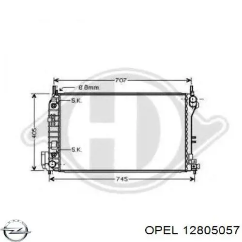 12805057 Opel radiador