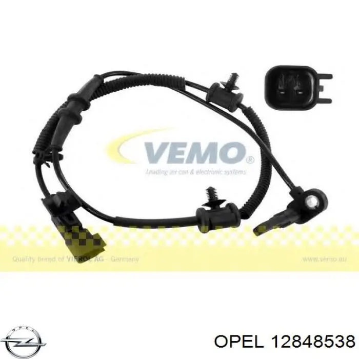 12848538 Opel sensor abs delantero