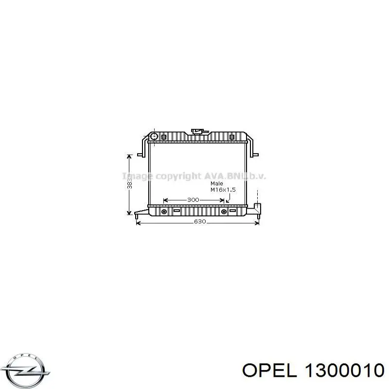 Radiador 1300010 Opel