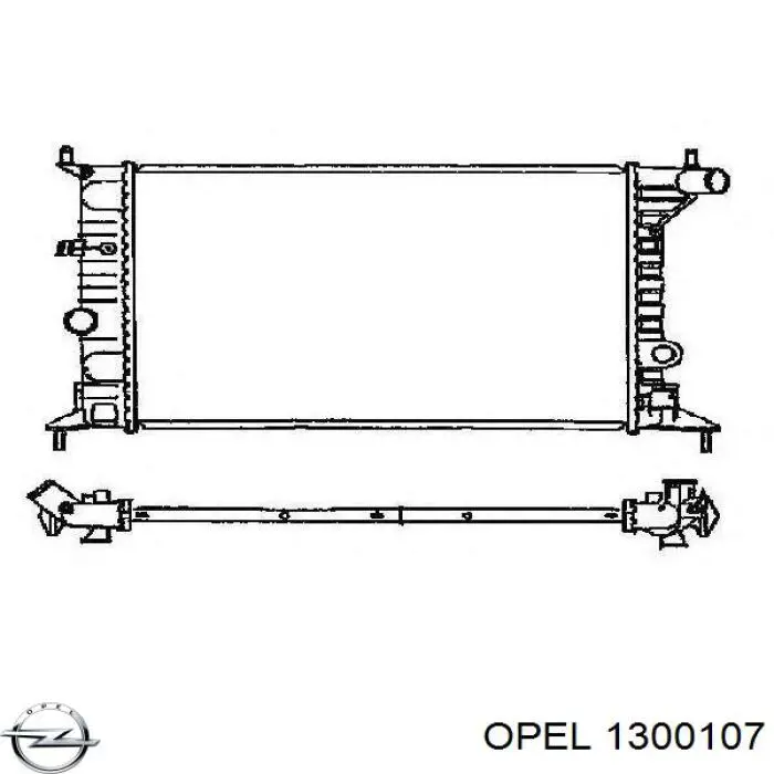 1300107 Opel radiador