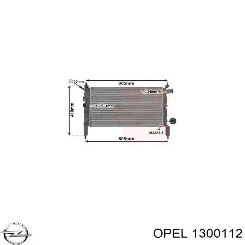 1300112 Opel radiador