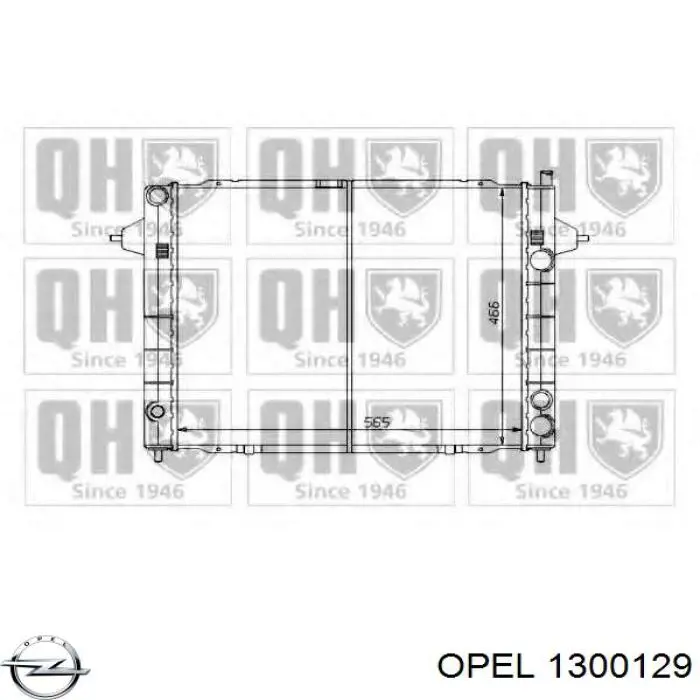 1300129 Opel radiador refrigeración del motor