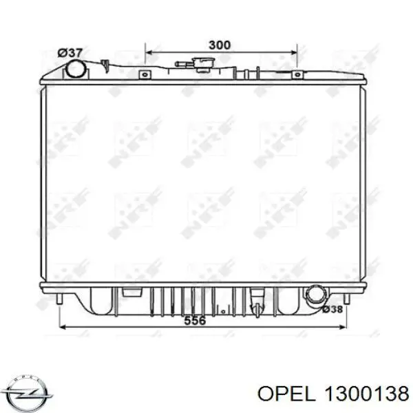 1300138 Opel radiador