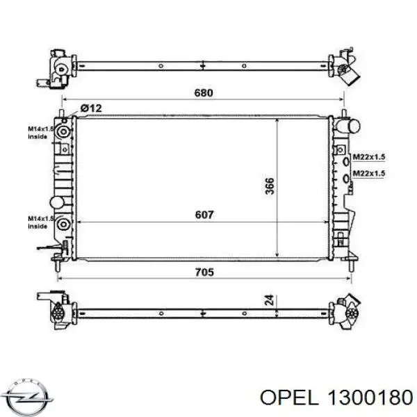 Água radiador Opel 1300180 precio, desde 69,86 EUR