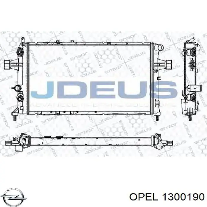 1300190 Opel radiador refrigeración del motor