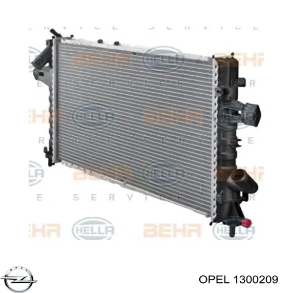 Radiador de água Opel 1300209