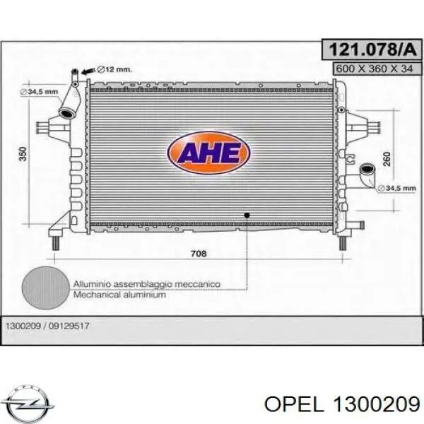 Água radiador Opel 1300209 precio, desde 100,19 EUR