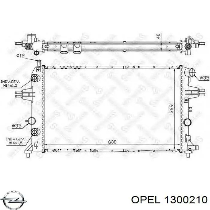 Água radiador Opel 1300210 precio, desde 83,23 EUR