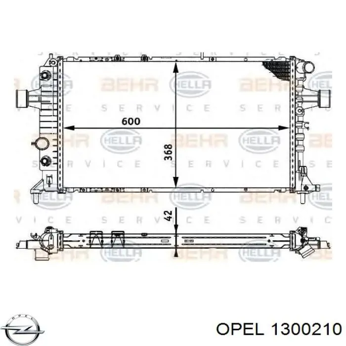 Comprar 1300210 Opel Radiador de auto