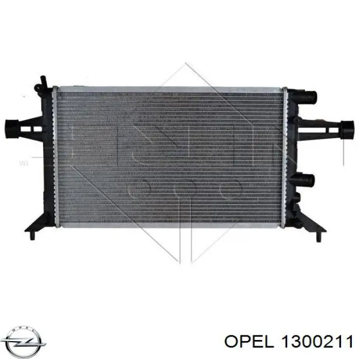 Radiador 1300211 Opel