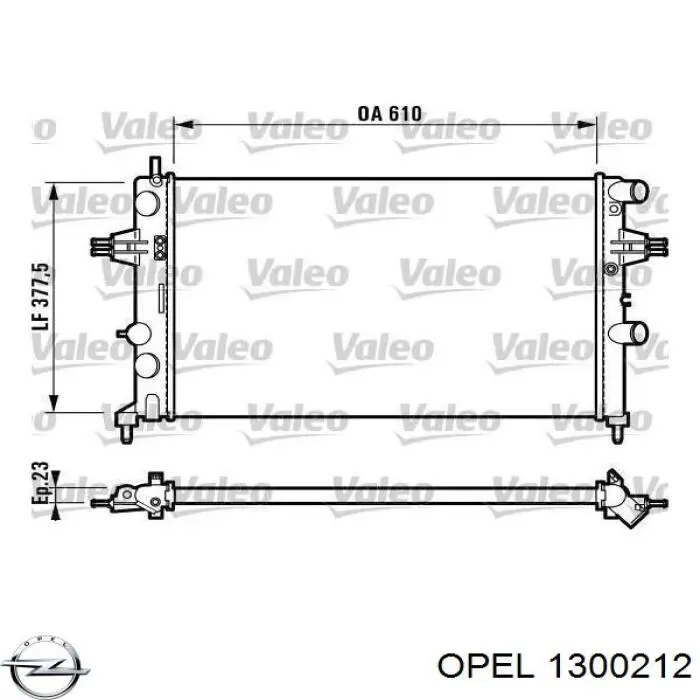 1300212 Opel radiador