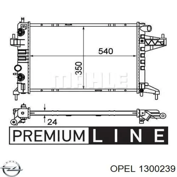Comprar 1300239 Opel Radiador de auto