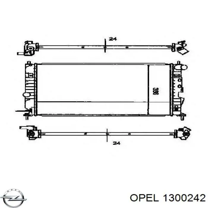 1300242 Opel radiador