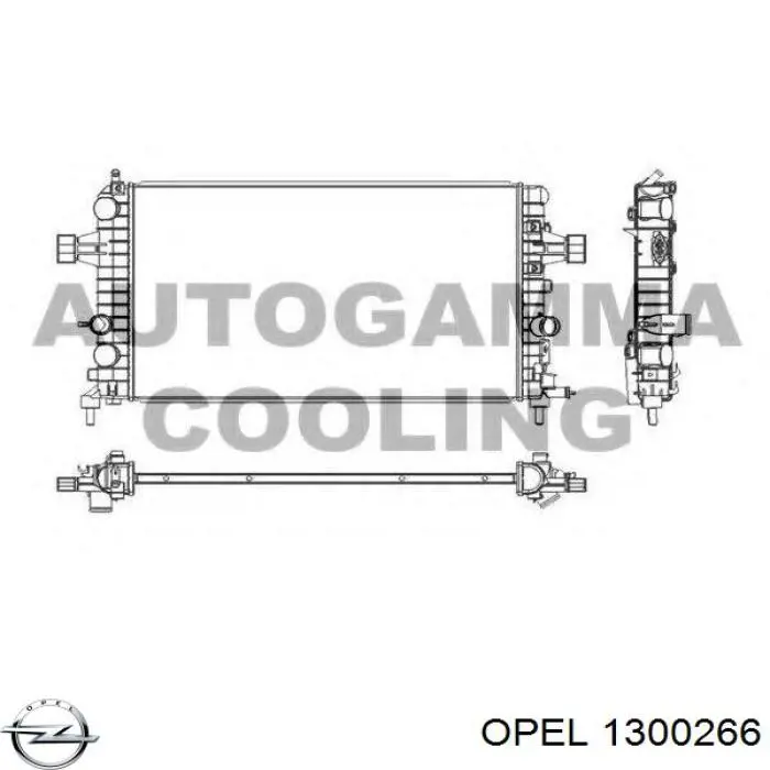 1300266 Opel radiador