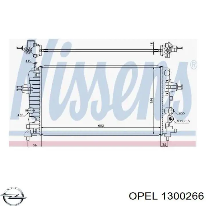 Comprar 1300266 Opel Radiador de auto
