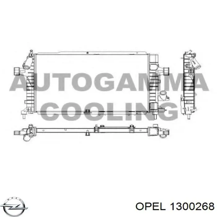 1300268 Opel radiador
