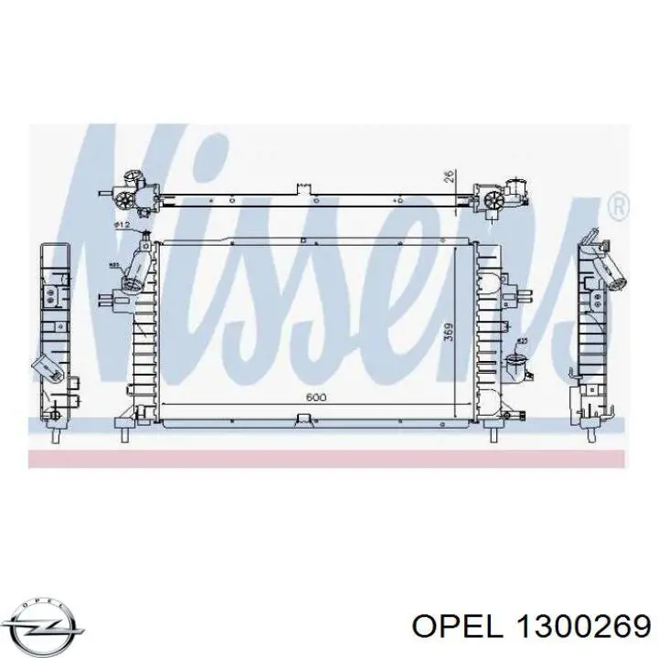 Comprar 1300269 Opel Radiador de auto