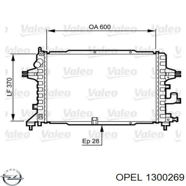 1300269 Opel Refrigeración del motor