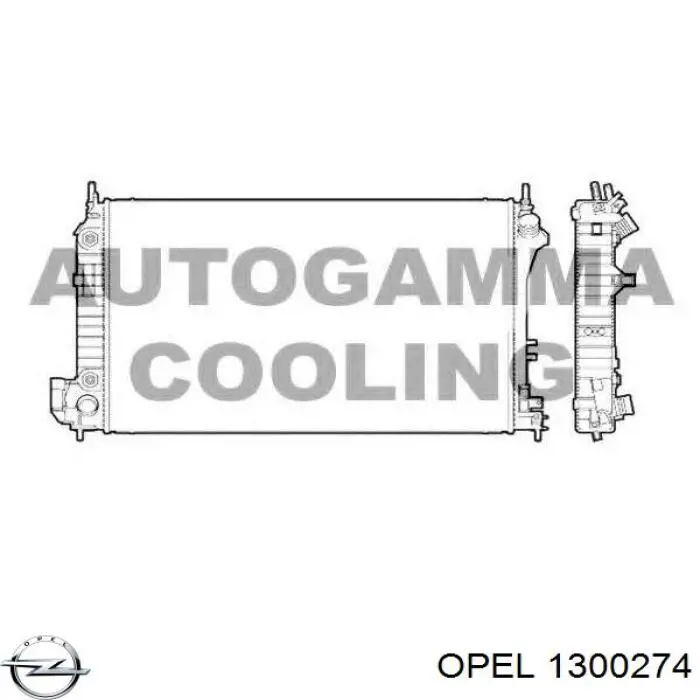 Comprar 1300274 Opel Radiador de auto