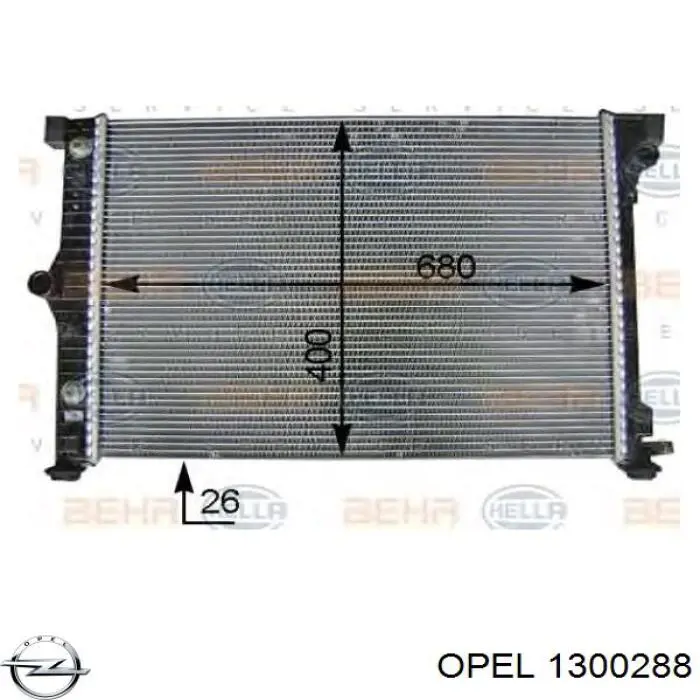 Água radiador Opel 1300288 precio, desde 191,98 EUR