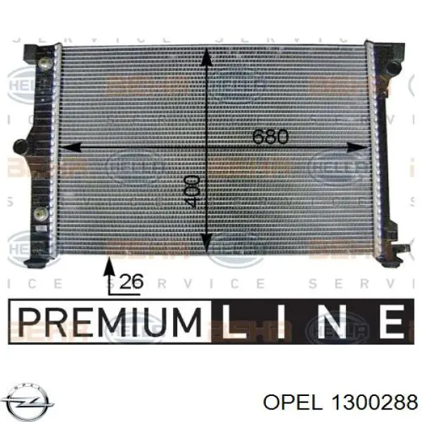 Comprar 1300288 Opel Radiador de auto