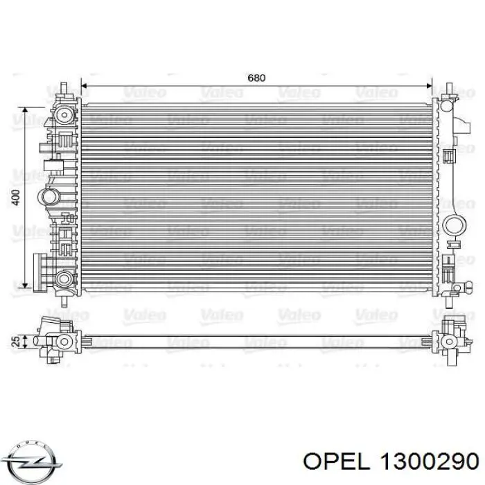 Água radiador Opel 1300290 precio, desde 106,93 EUR