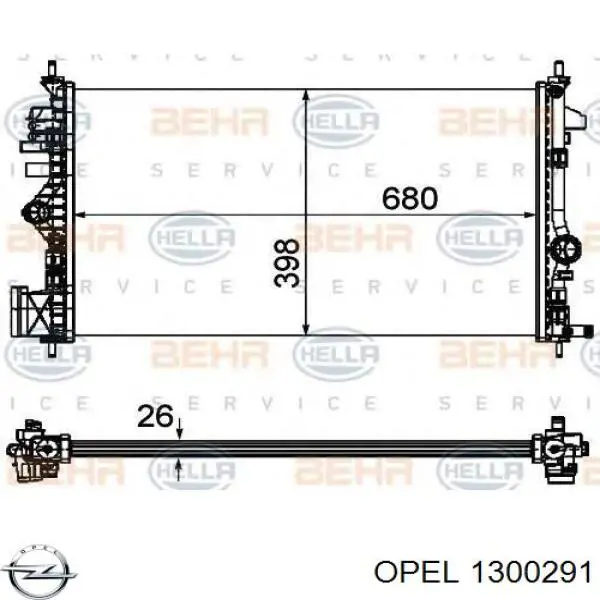 Água radiador Opel 1300291 precio, desde 95,86 EUR