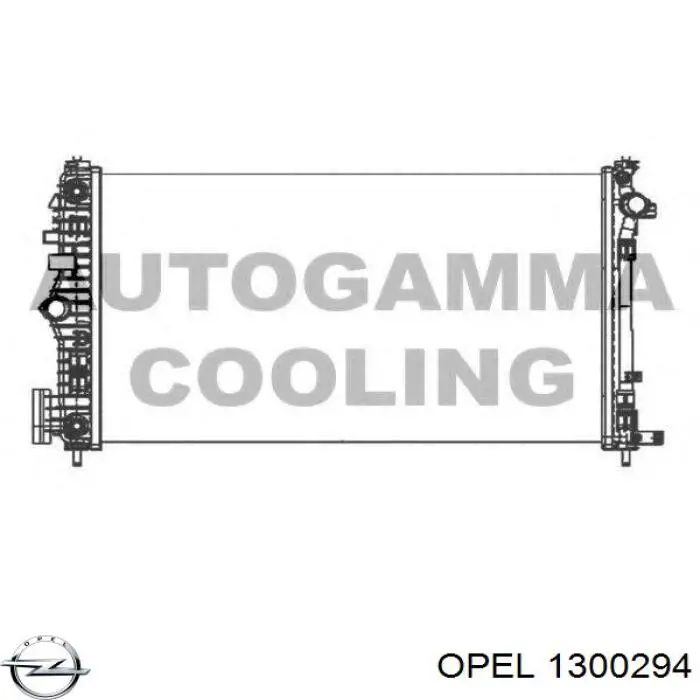 1300294 Opel radiador refrigeración del motor