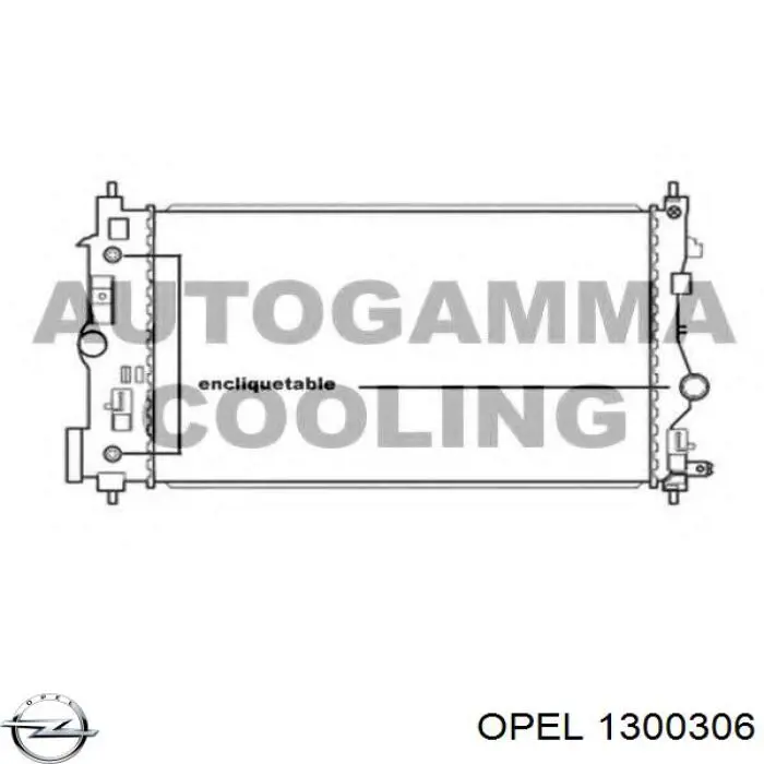 1300306 Opel radiador