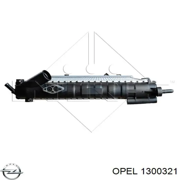 Radiador 1300321 Opel