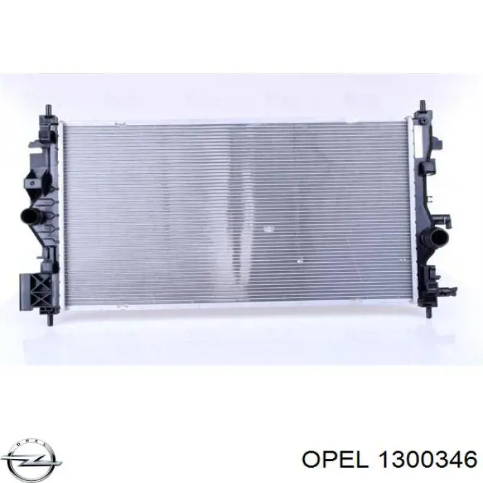 13 00 346 Opel radiador refrigeración del motor