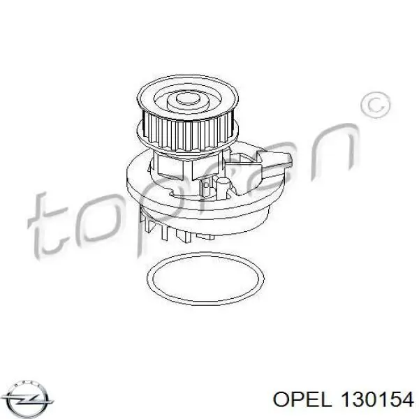 130154 Opel bisagra de puerta trasera izquierda