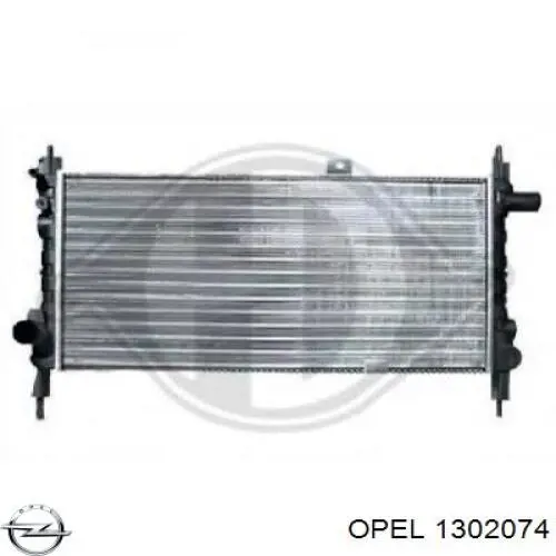 1302074 Opel radiador refrigeración del motor