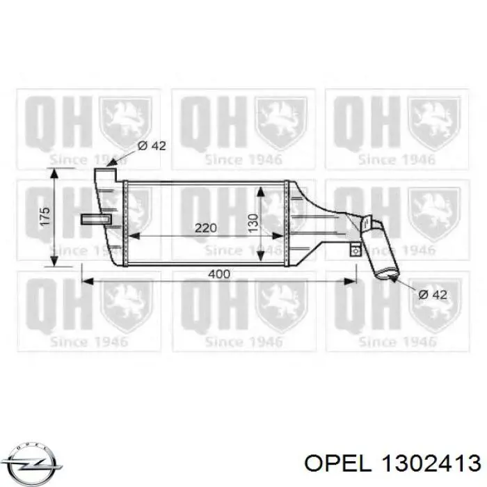 Comprar 1302413 Opel Turbo intercooler
