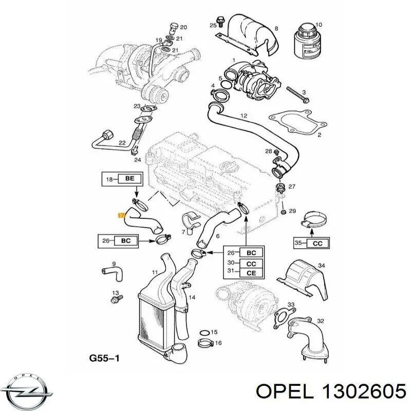 Comprar 24451329 General Motors Tubo intercooler