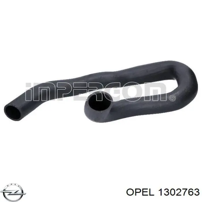 1302763 Opel tubo flexible de aire de sobrealimentación inferior