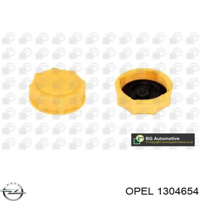 1304654 Opel tapón, depósito de refrigerante