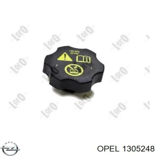1305248 Opel tapón, depósito de refrigerante