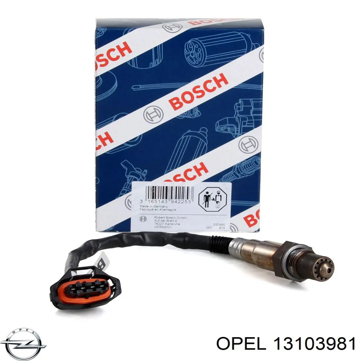 13103981 Opel Sonda lambda de oxígeno posterior al catalizador