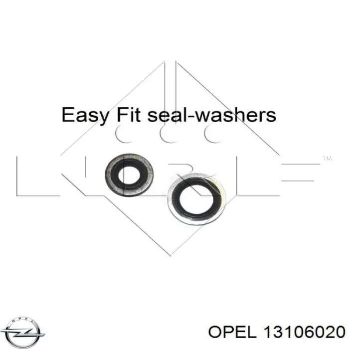 Condensador aire acondicionado 13106020 Opel