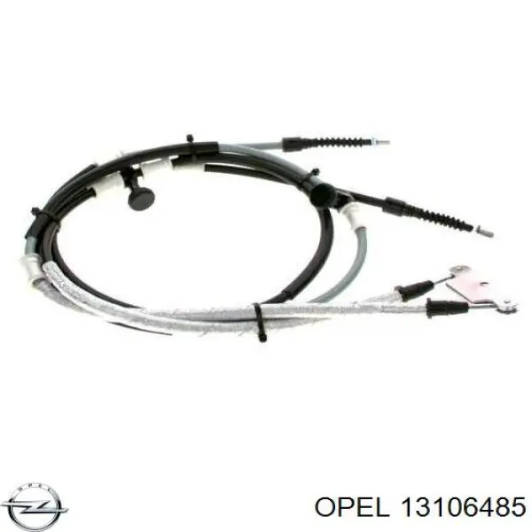 13106485 Opel cable de freno de mano trasero derecho/izquierdo