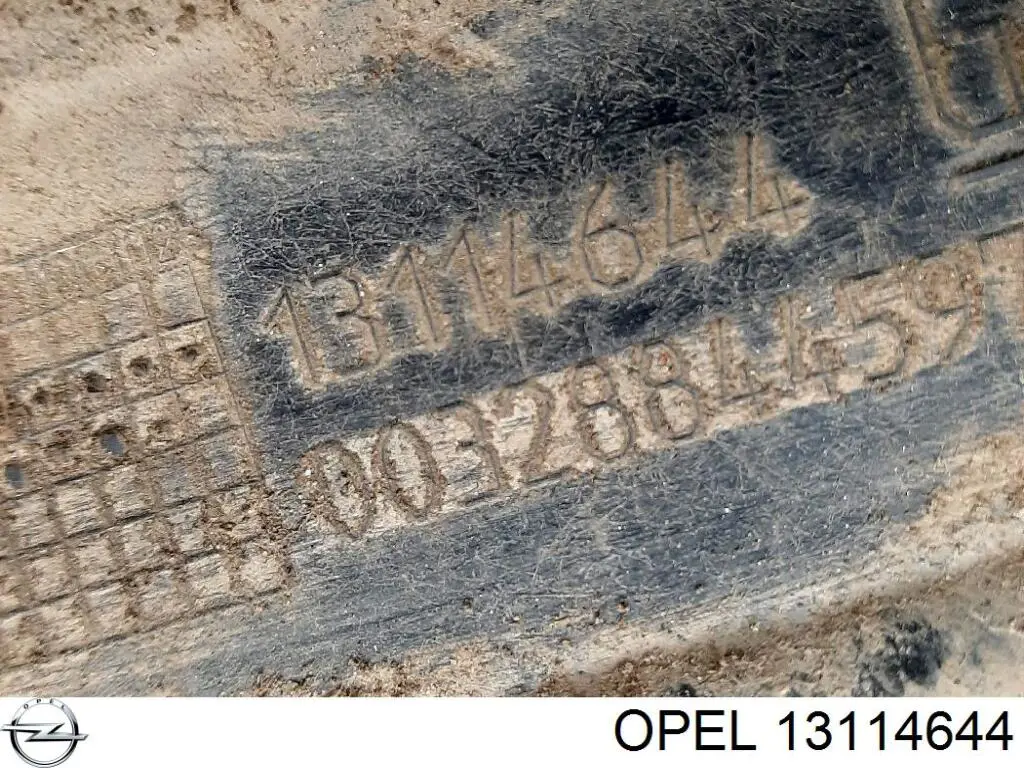 13114644 Opel protección motor / empotramiento