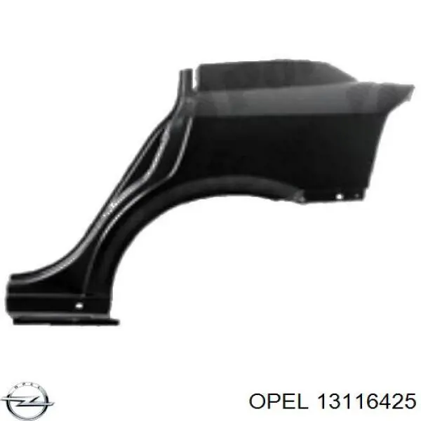 Guardabarros trasero derecho para Opel Astra (F48, F08)