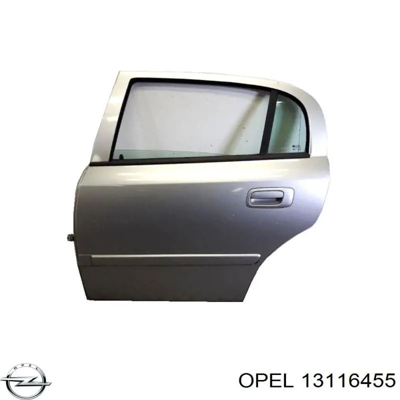 13116455 Opel puerta trasera izquierda