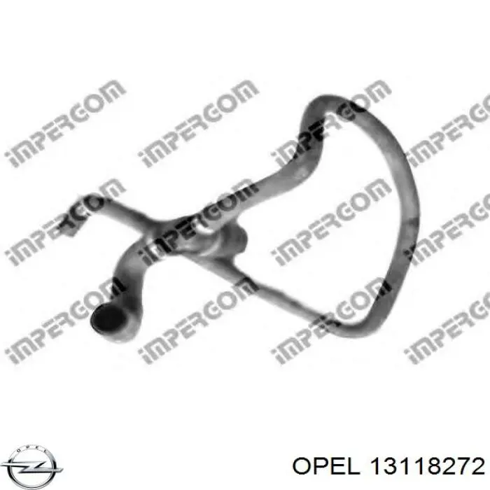 13118272 Opel manguera refrigerante para radiador inferiora