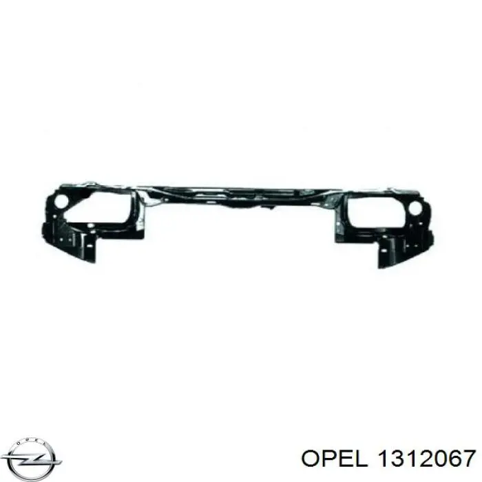 1312067 Opel soporte de radiador superior