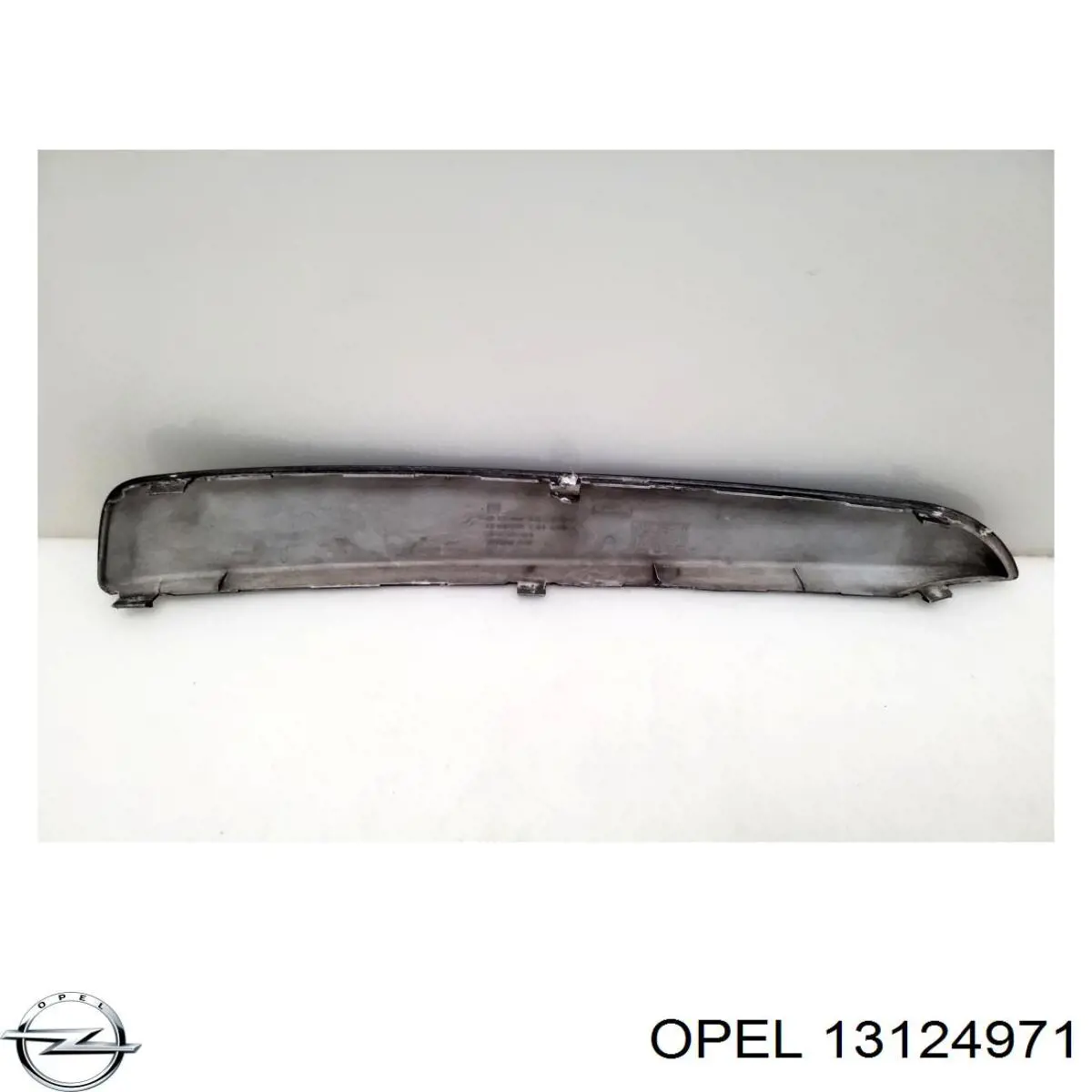 13124971 Opel moldura de parachoques delantero izquierdo