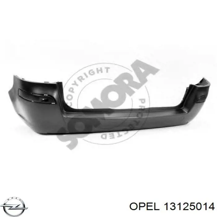  Parachoques trasero Opel Zafira 