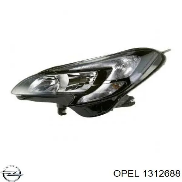 1312688 Opel listón del faro derecho