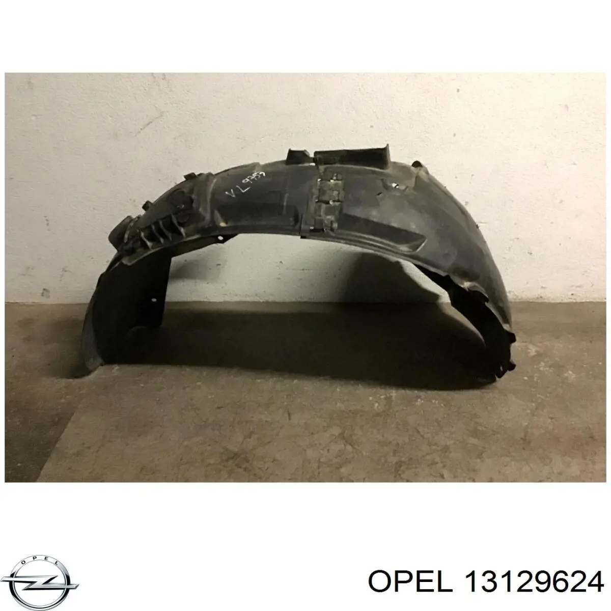 13129624 Opel guardabarros interior, aleta delantera, izquierdo trasero